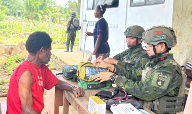 Satgas Yonif 631/Antang: Sentuhan Kesehatan Gratis di Dagai